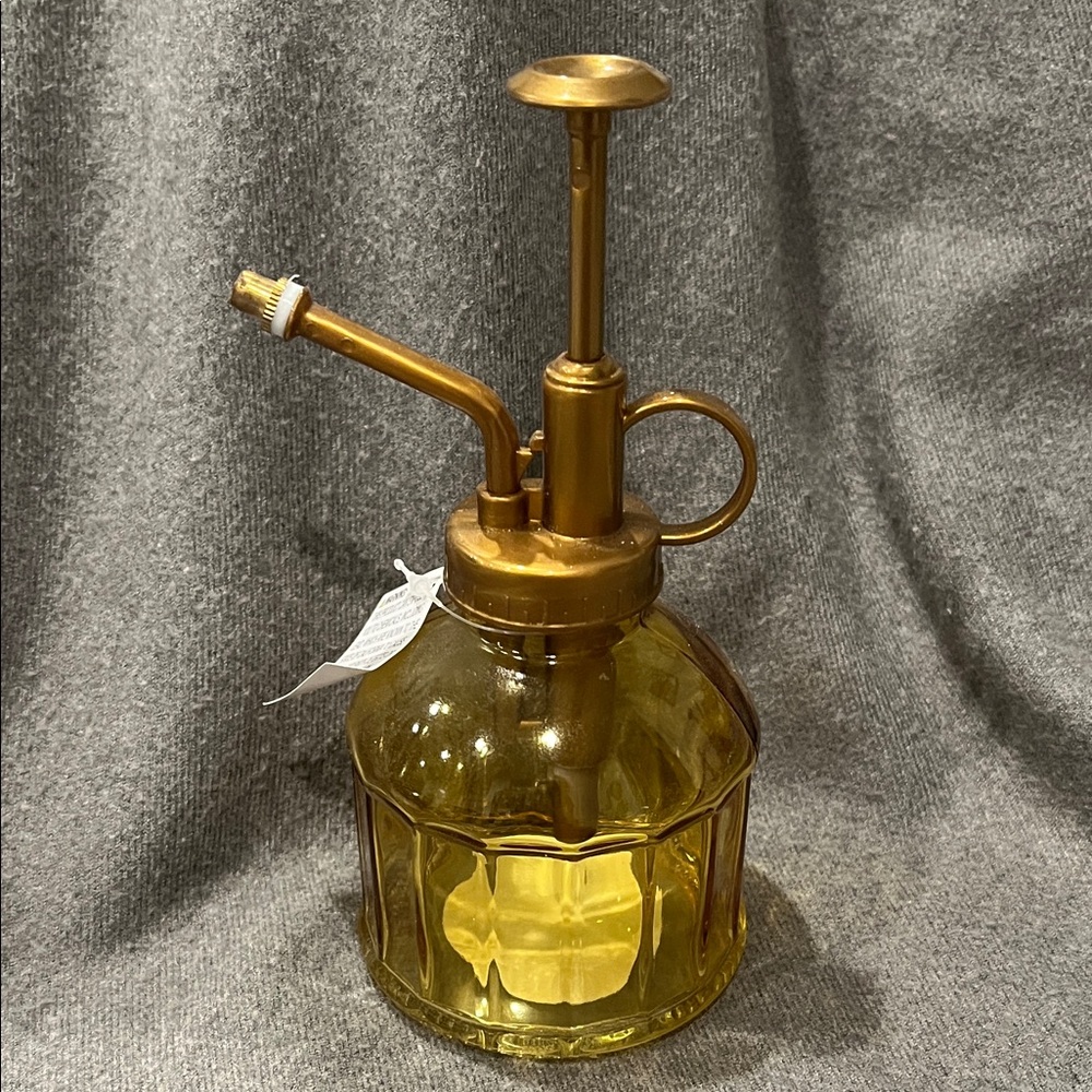 Amber Colored Glass Plant Mister-NWT